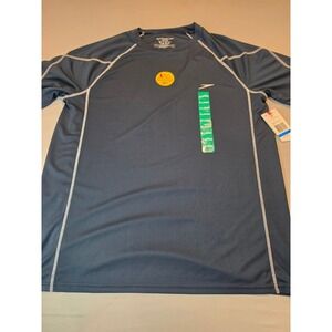 Speedo Mens Block the Burn Rash Guard Swim Shirt XL New Navy 7782506